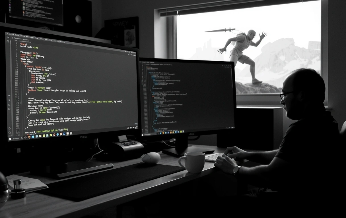 Studio desk atmosphere